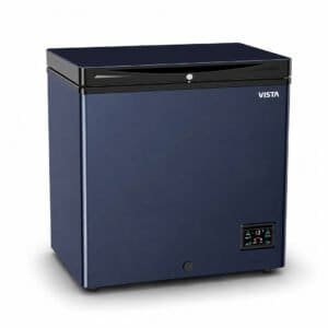 Vista VCF-150 Charcoal chest freezer 150 liter front view